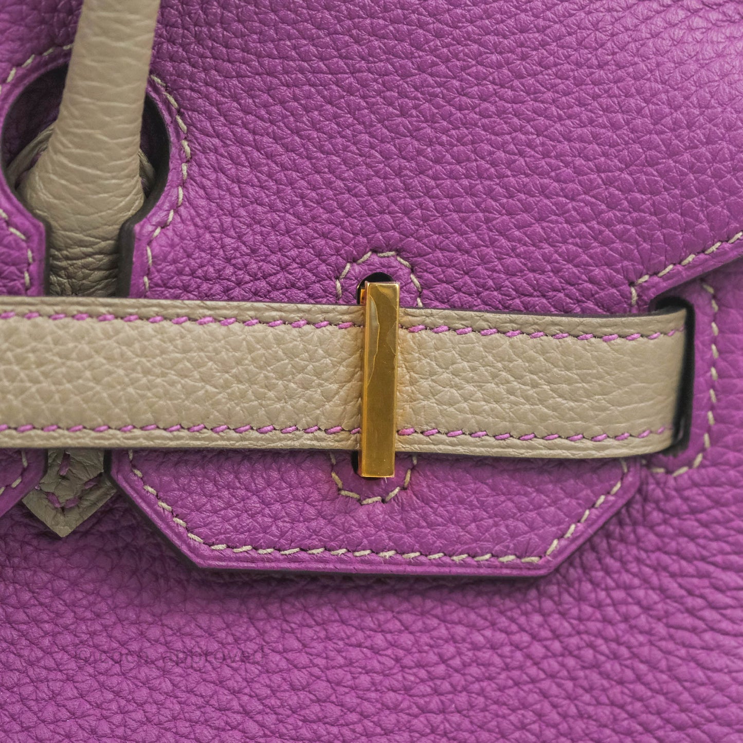 Hermès Birkin 30 Special Order Anemone P9 Gris Asphalt M8 Togo Gold Hardware