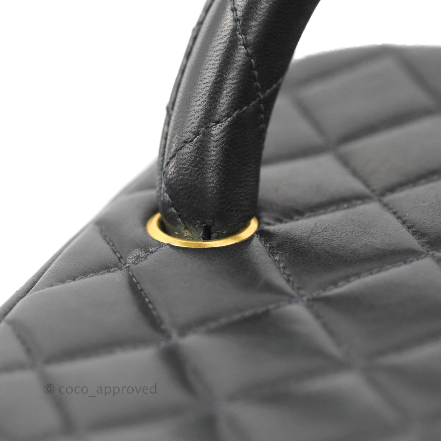 Chanel Vintage Vanity Case Very Dark Navy Lambskin