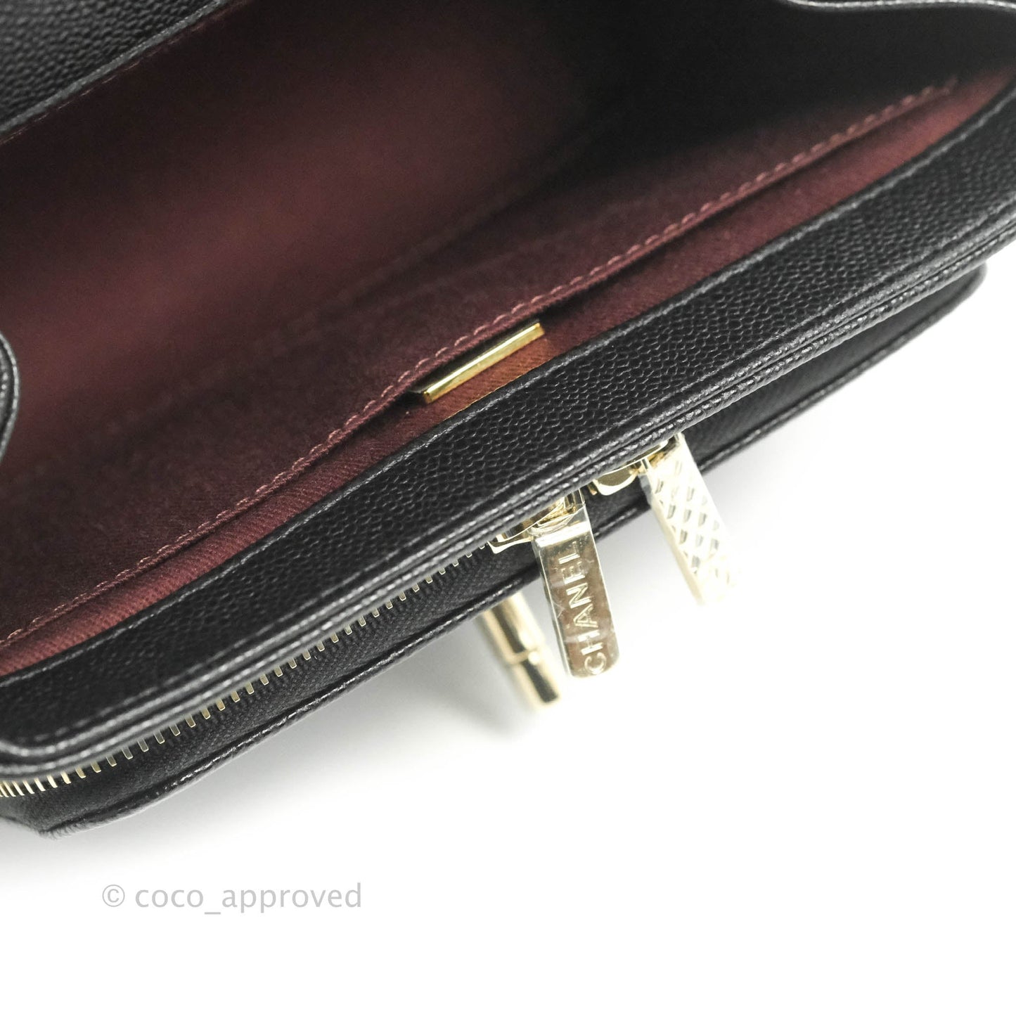 Chanel Small Business Affinity Flap Bag Black Caviar Gold Hardware