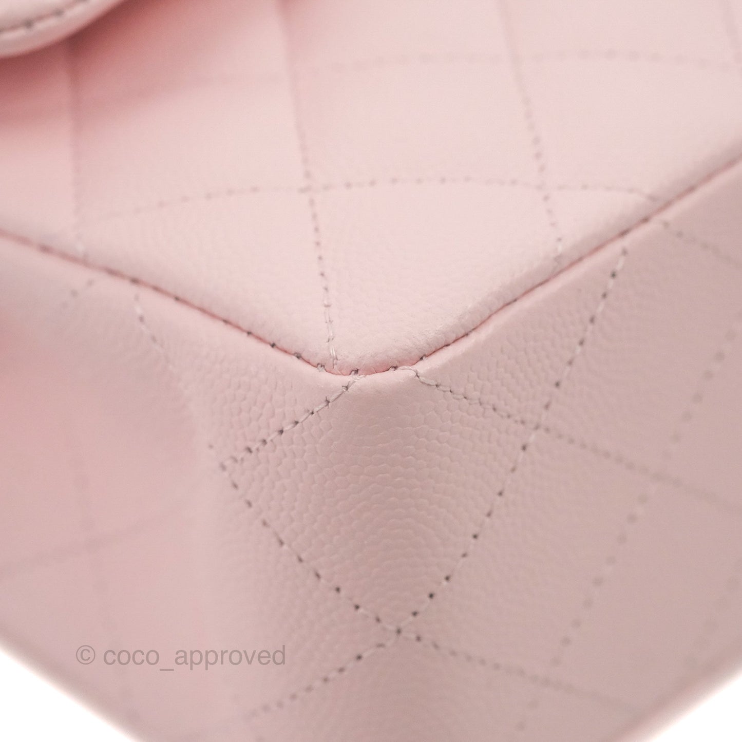Chanel Small S/M Classic Quilted Flap Pink Caviar Gold Hardware 22S