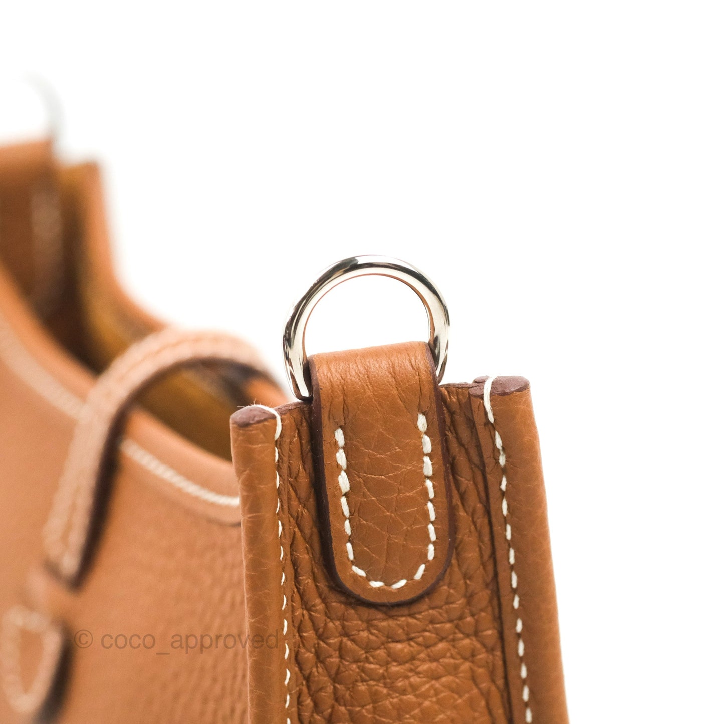 Hermès Mini Evelyne 16 Gold Clemence Palladium Hardware