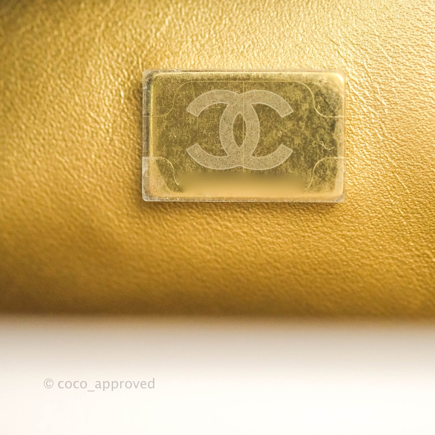 Chanel Mini Square Pearl Crush Quilted Pale Lilac Lambskin Gold Hardware