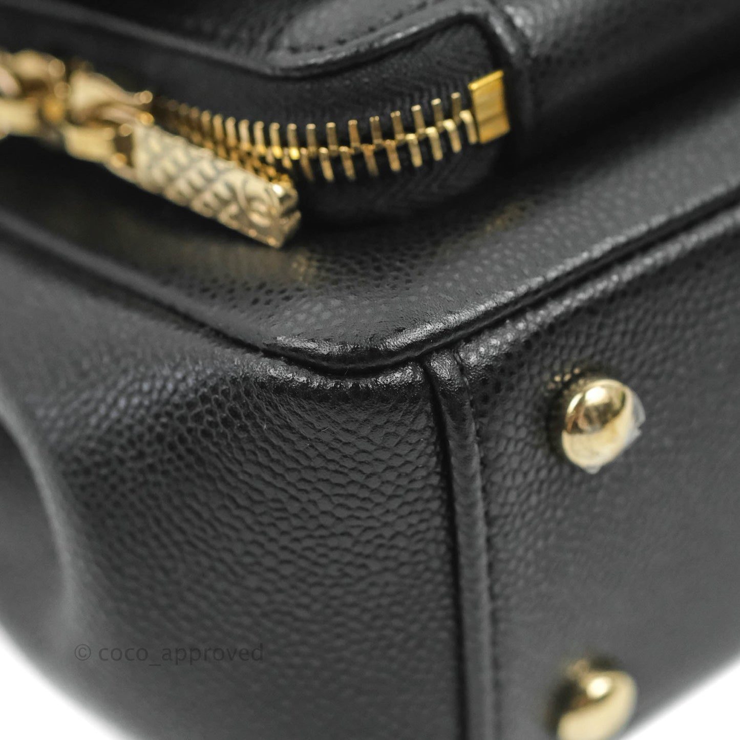 Chanel Quilted Small Business Affinity Flap Black Caviar Gold Hardware