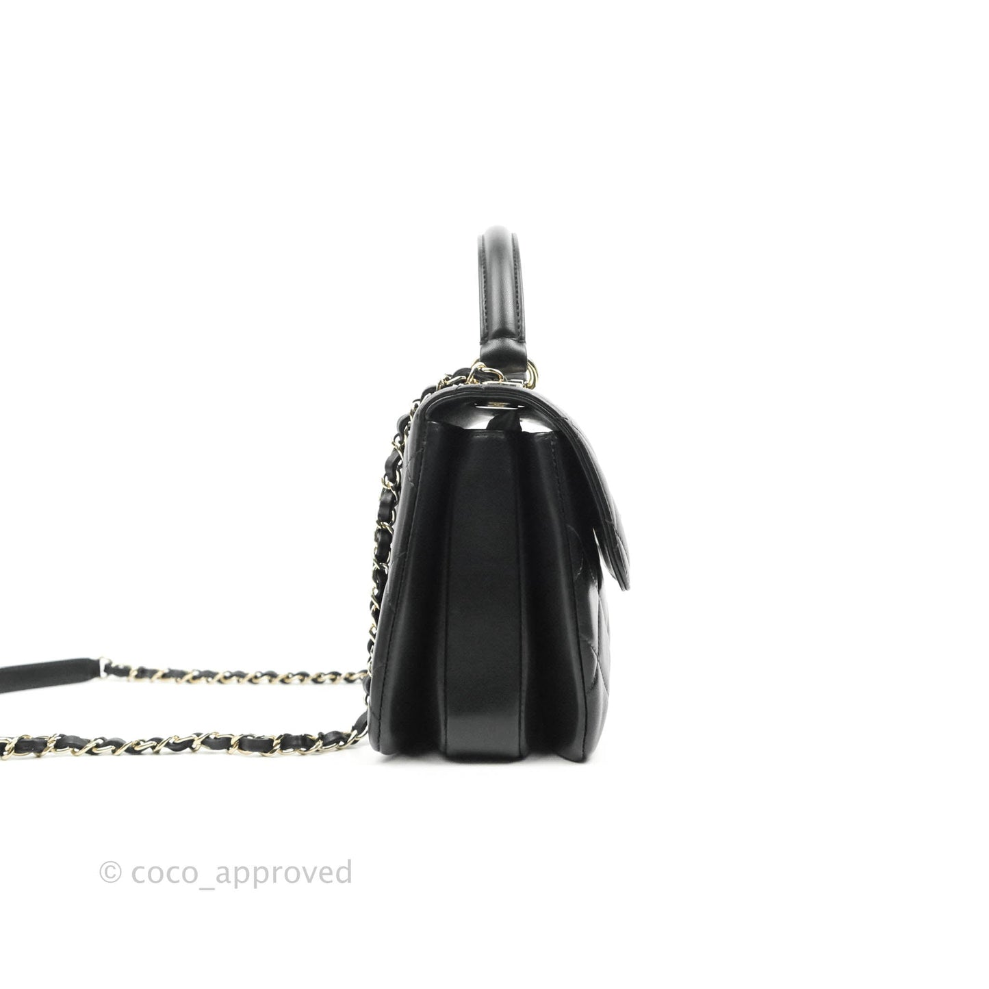 Chanel Trendy CC Small Black Lambskin Gold Hardware