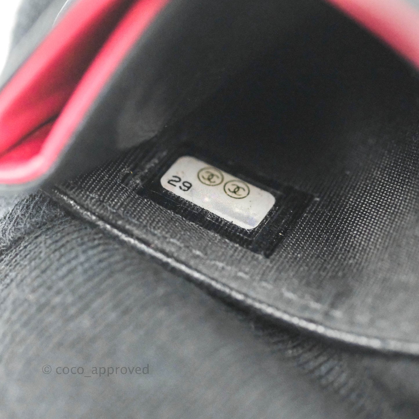 Chanel 19 Quilted Iridescent Black Flat Card Holder