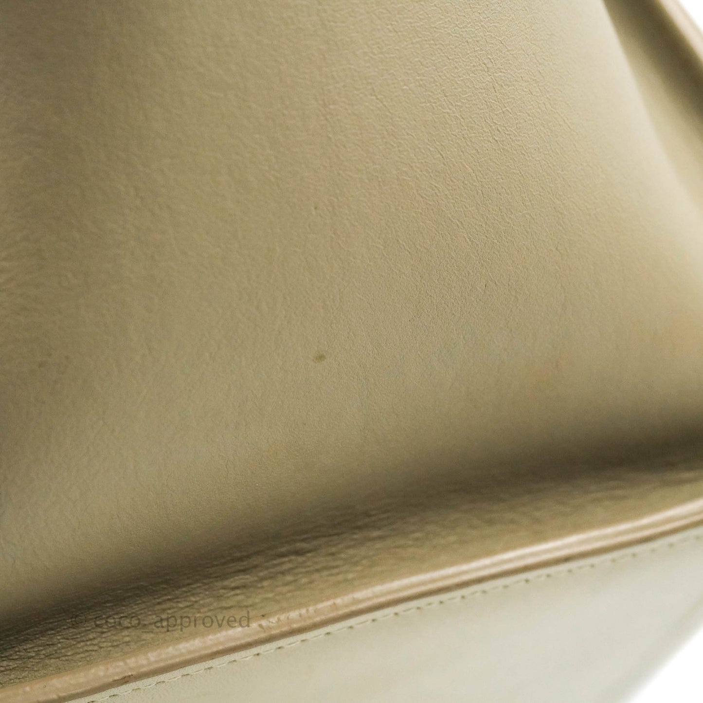 Celine Small Sleek Calfskin Tri-Color Trapeze Ivory