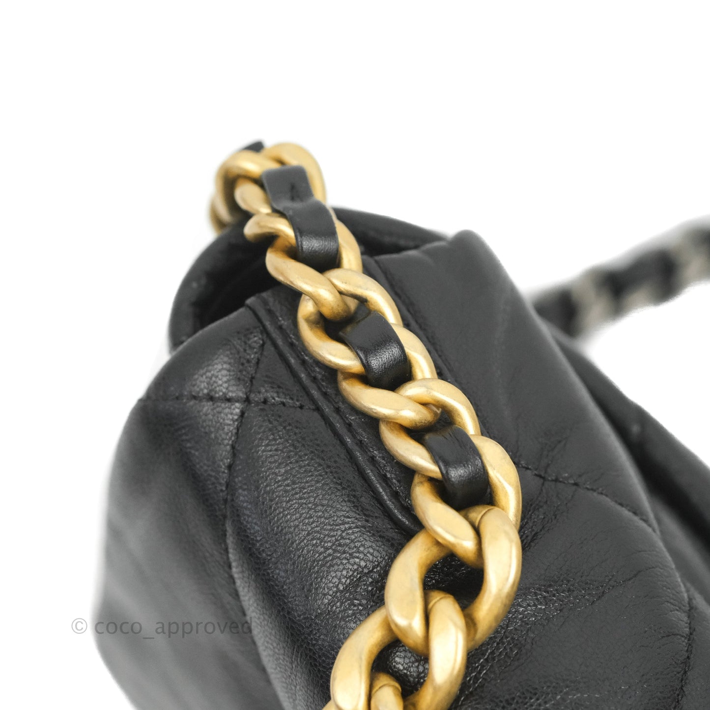 Chanel 19 Small Black Goatskin Mixed Hardware 20S