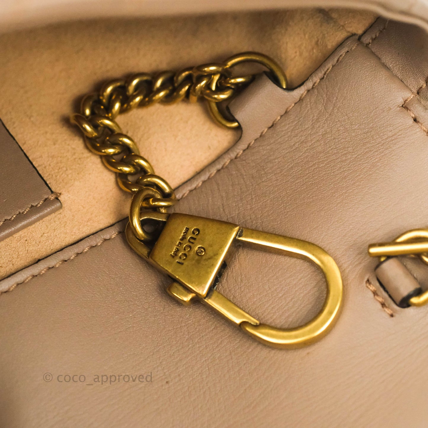 Gucci GG Marmont Matelassé Leather Super Mini Bag Dusty Pink
