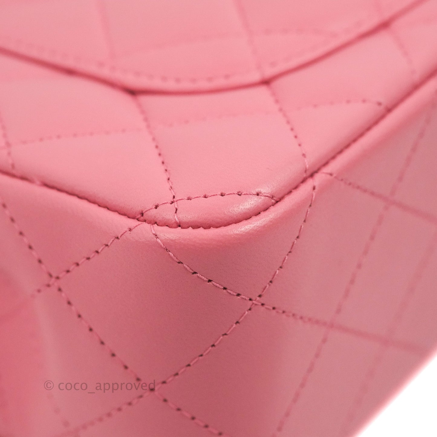 Chanel Top Handle Mini Rectangular Flap Bag Pink Lambskin Gold Hardware With Twilly