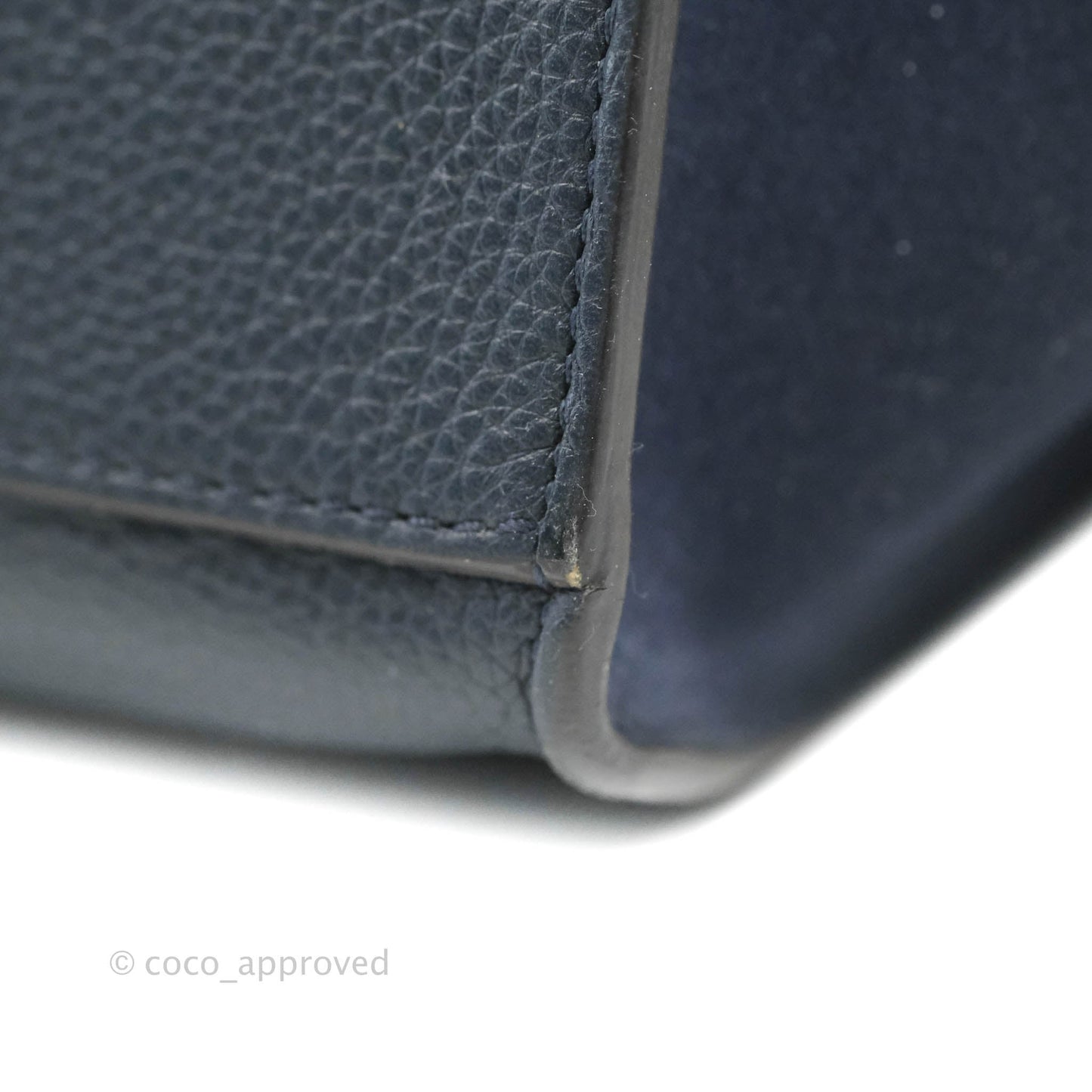 Celine Small Sleek Trapeze Navy Calfskin