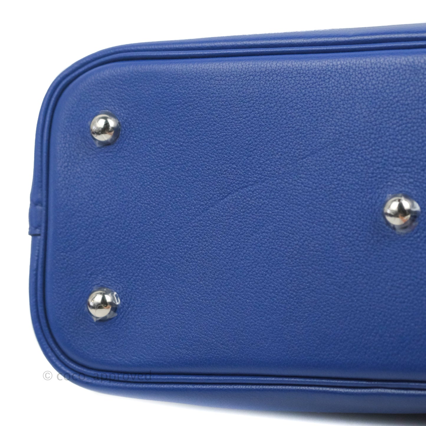 Hermès Bolide 1923 31 Bleu Royal Evercolor Palladium Hardware