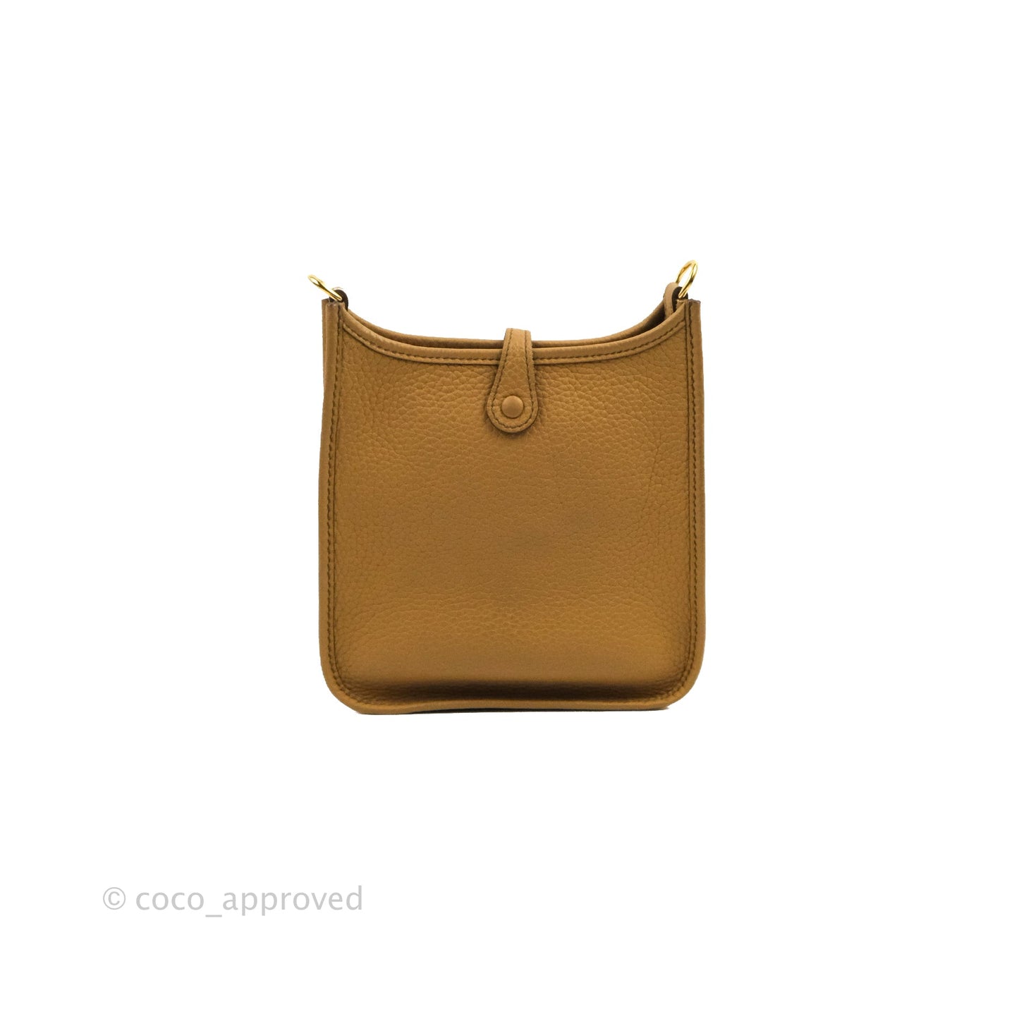 Hermès Mini Evelyne 16 Biscuit 48 Clemence Gold Hardware