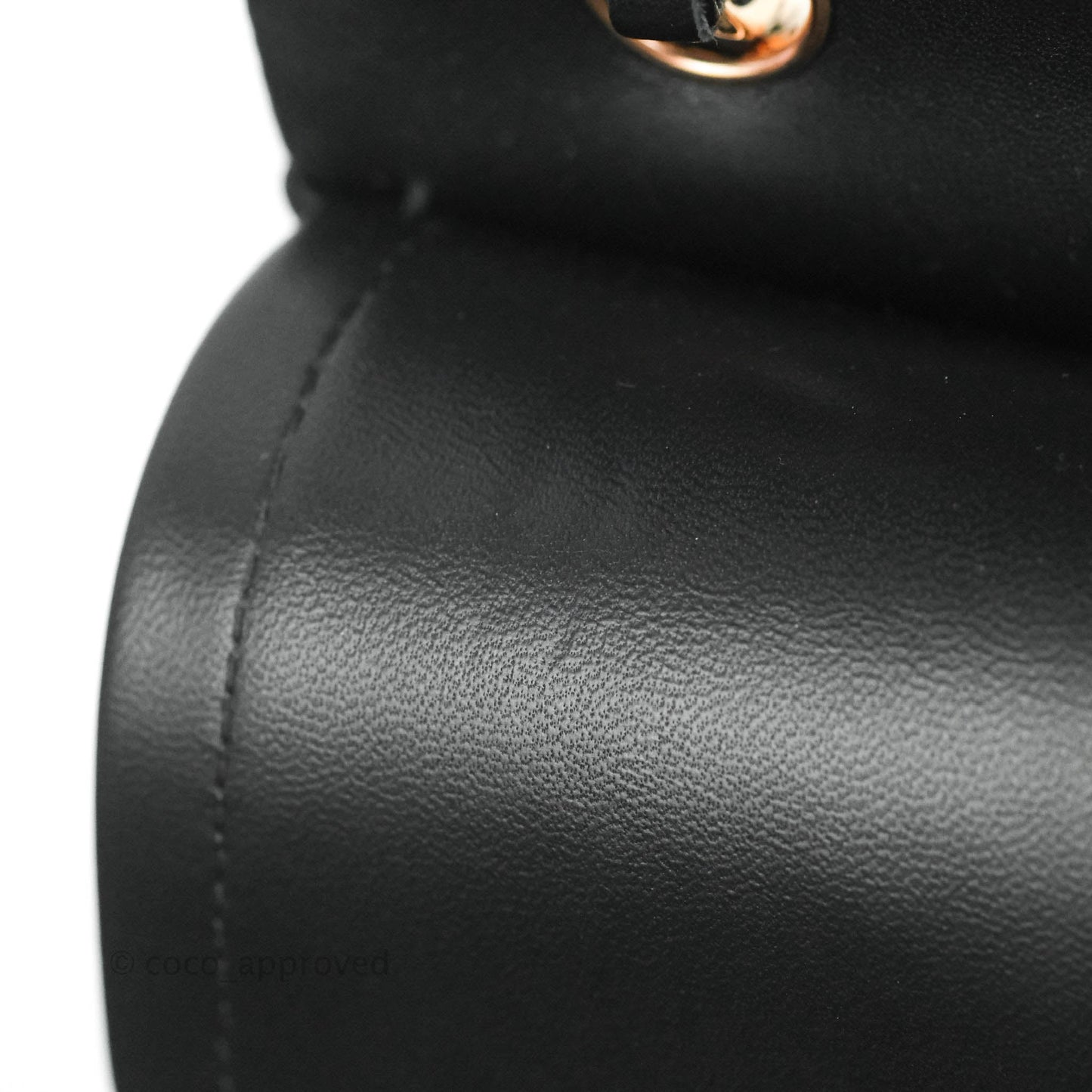 Chanel Classic Small S/M Flap Black Lambskin Rose Pink-Gold Hardware