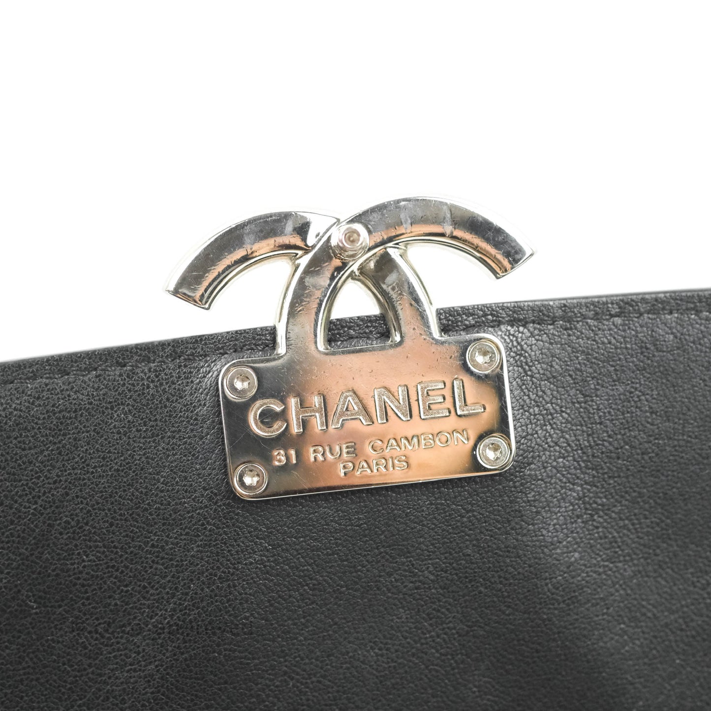 Chanel Quilted Mini Urban Companion Flap Black Calfskin Silver Hardware