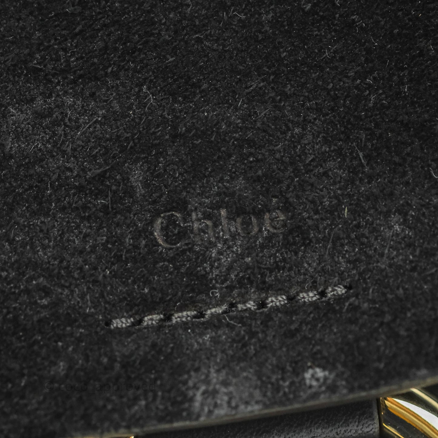 Chloé Small Faye Backpack Black Suede Calfskin