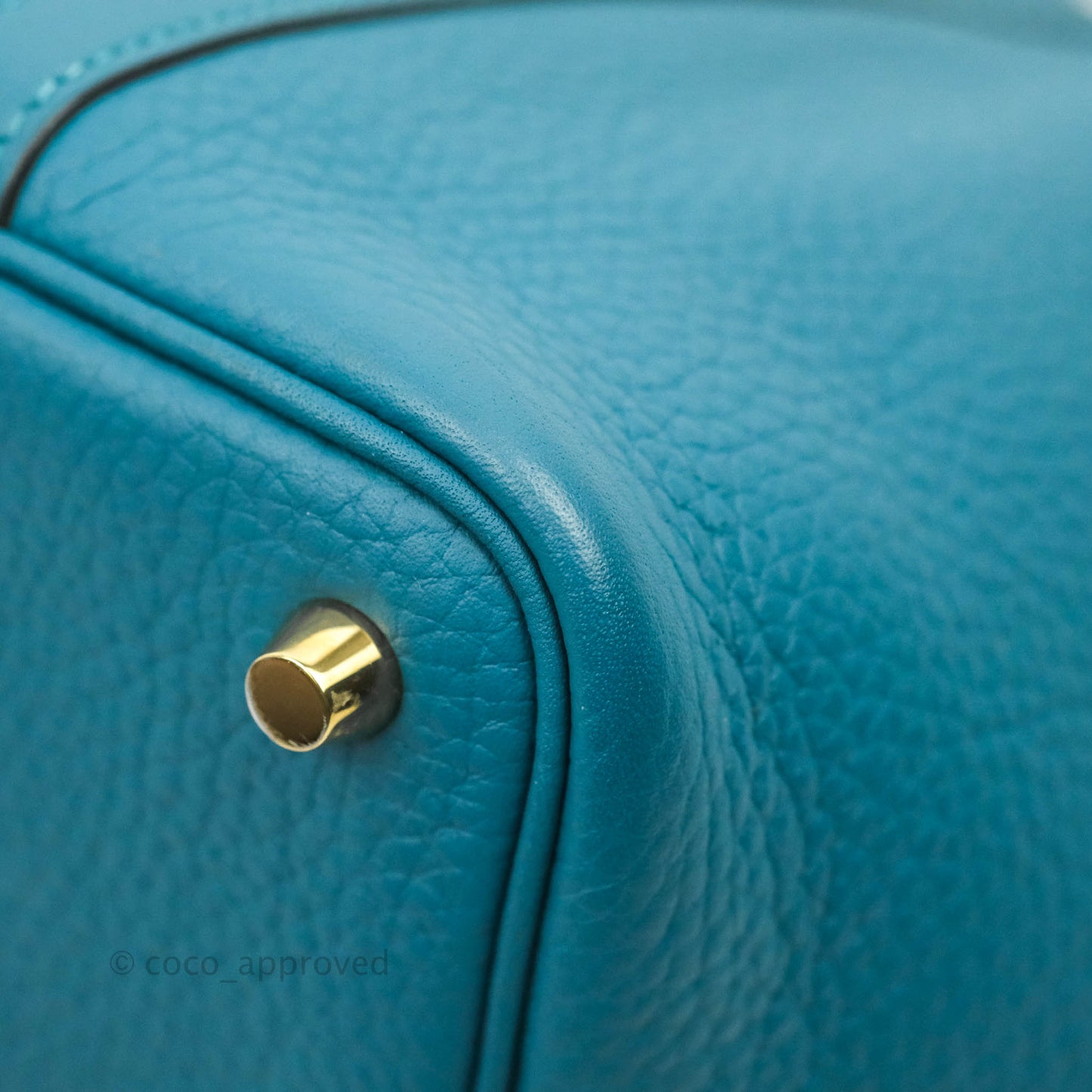 Hermès Clemence Picotin Lock 18 Vert Bosphore Gold Hardware