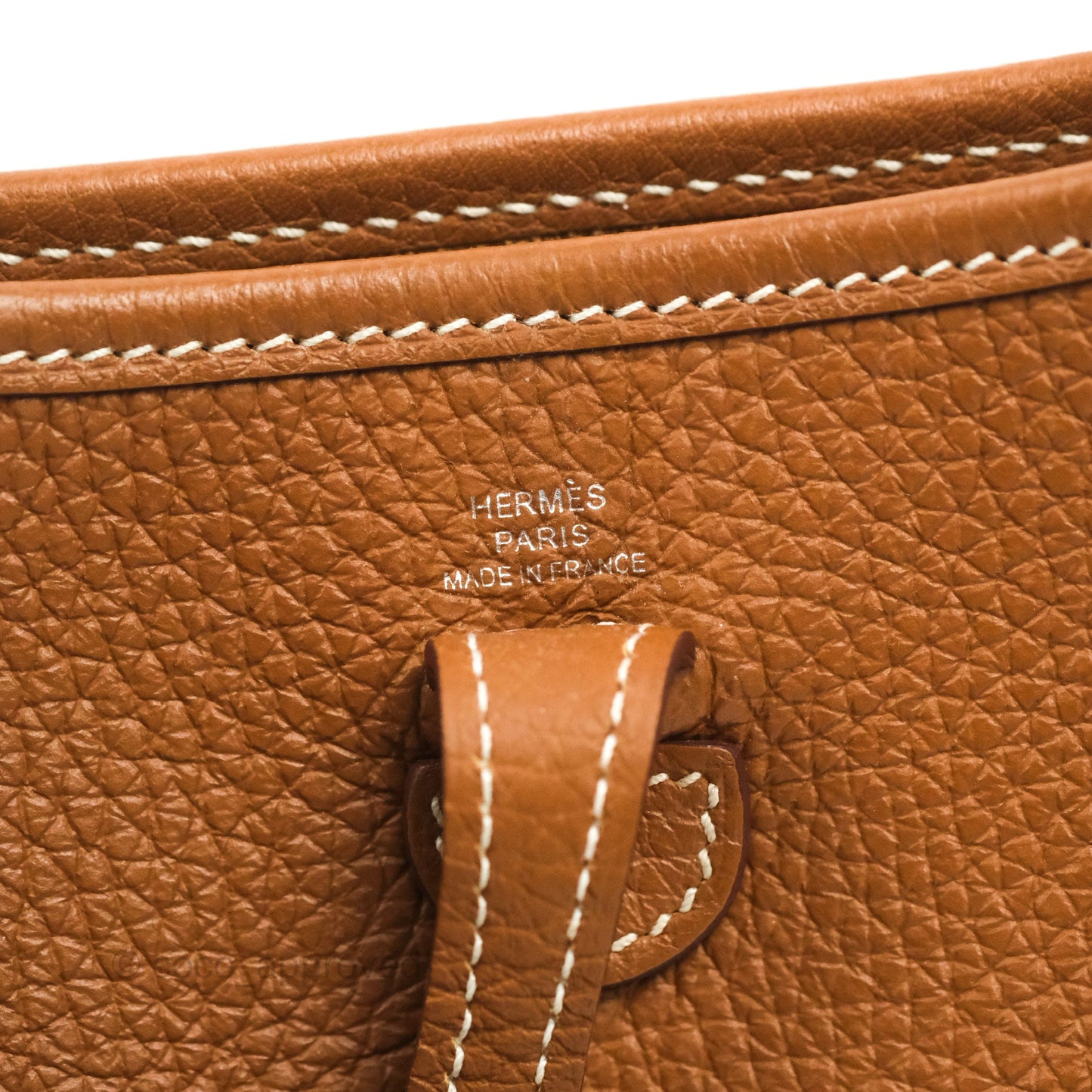 Hermès Mini Evelyne 16 Gold Clemence Palladium Hardware