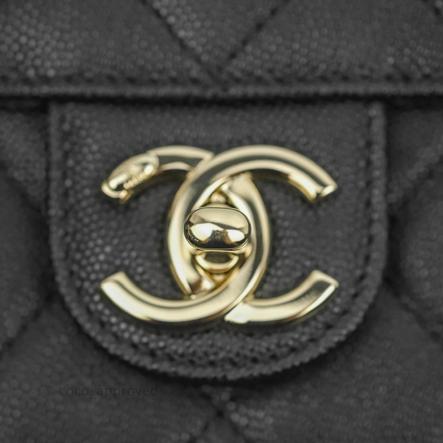 Chanel Quilted Small Like The Wallet Flap Black Caviar Light Gold Hardware 22C