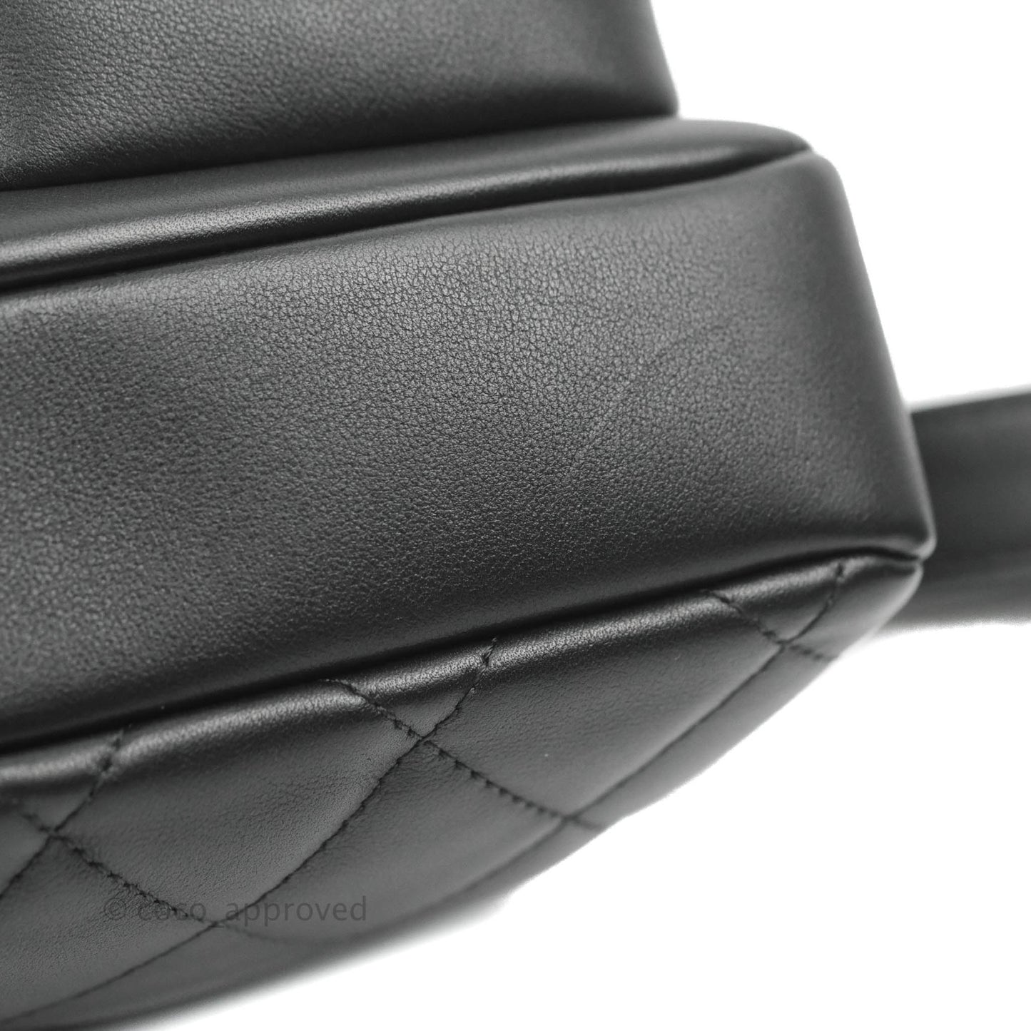 Chanel Quilted Small Camera Case Black Calfskin