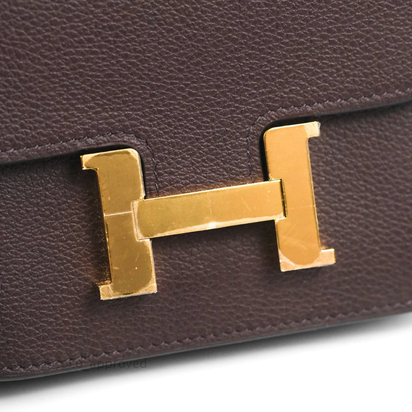 Hermès Constance Slim Wallet Rouge Sellier Evercolor Gold Hardware