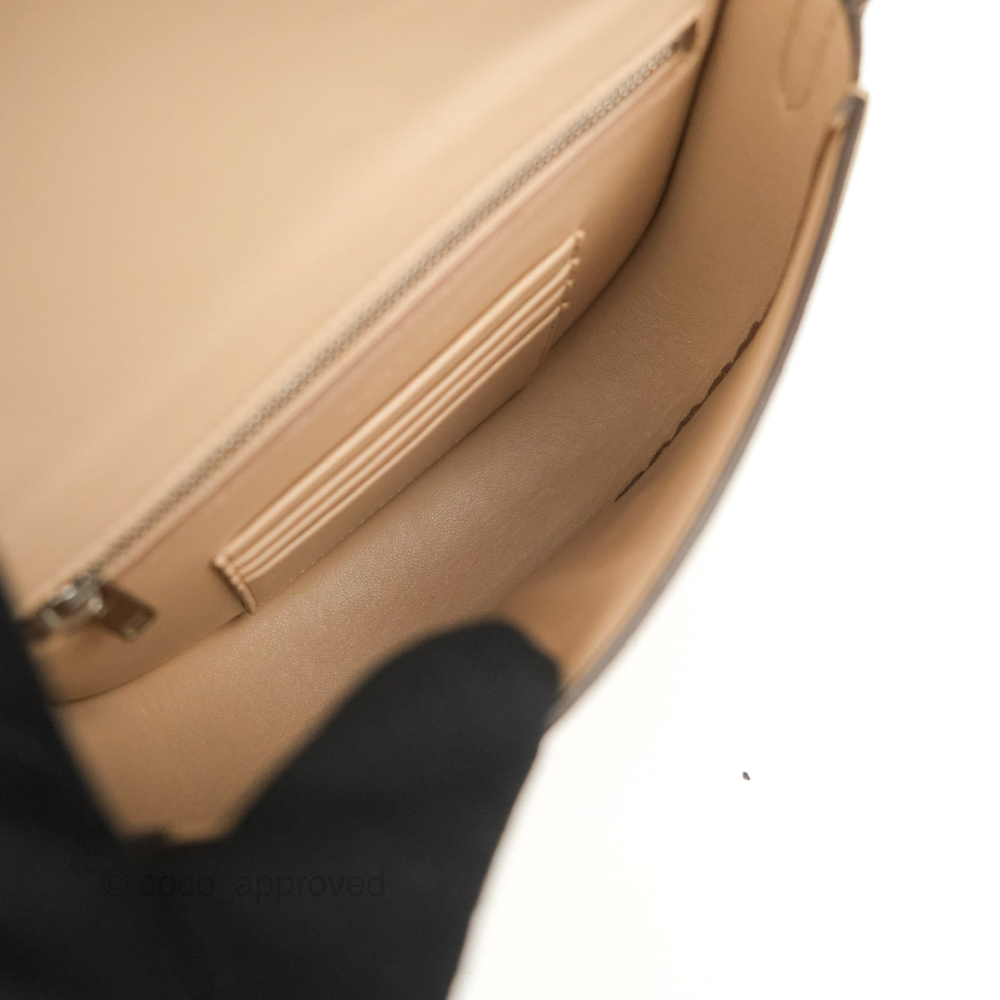 Celine Small Trotteur Crossbody Bag Grained Calfskin Powder