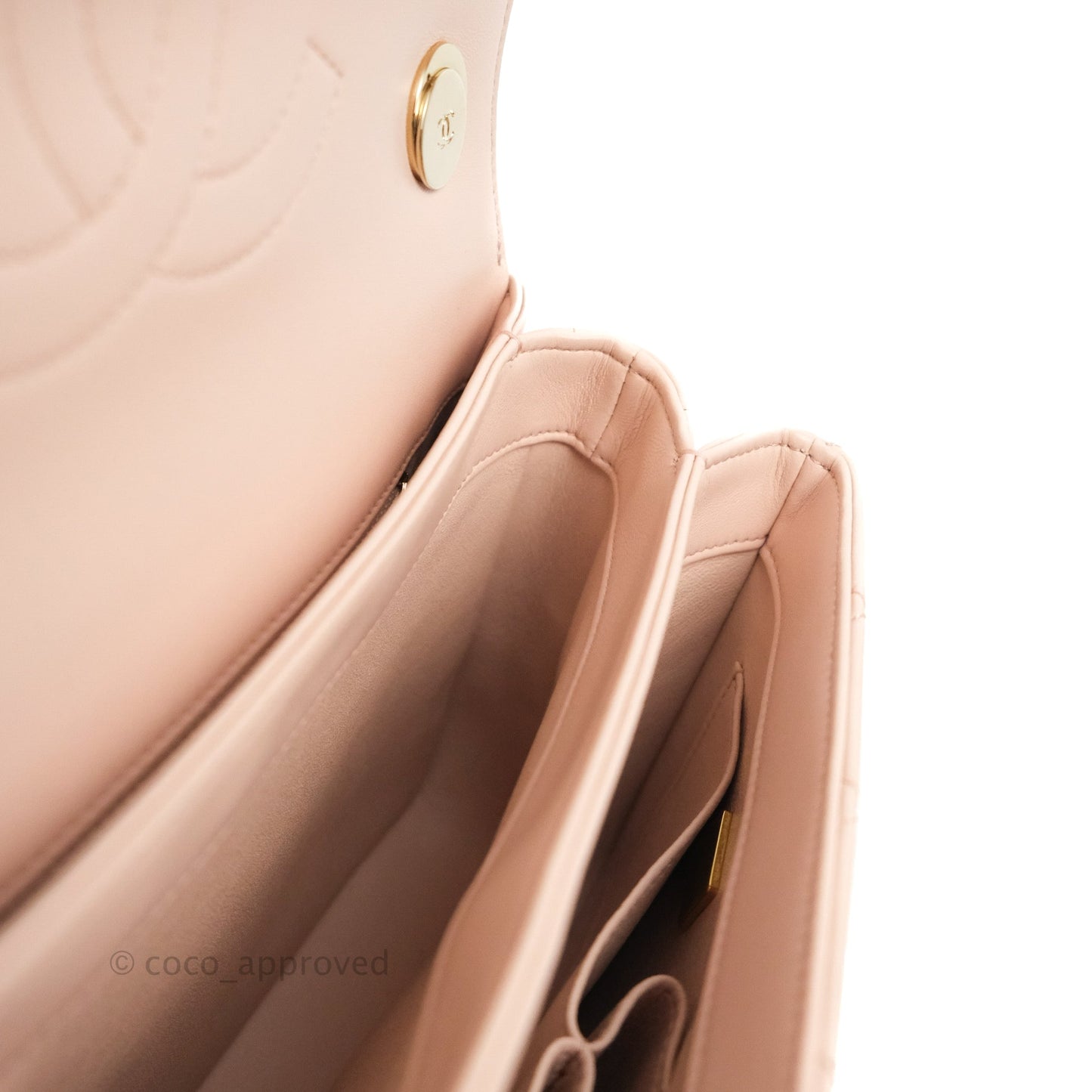 Chanel Small Trendy CC Light Pink Lambskin Gold Hardware