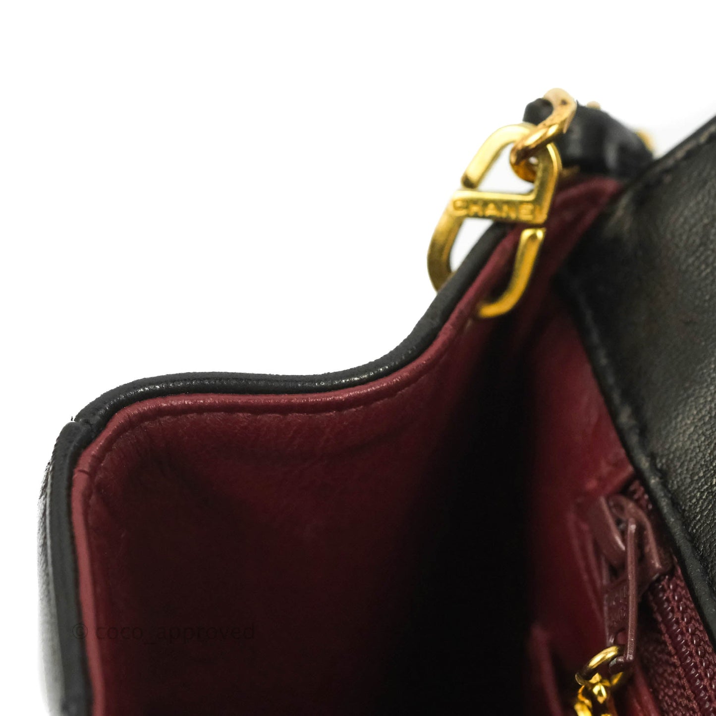 Chanel Vintage Quilted Medium Classic Diana Flap Bag Black Lambskin 24K Gold Hardware