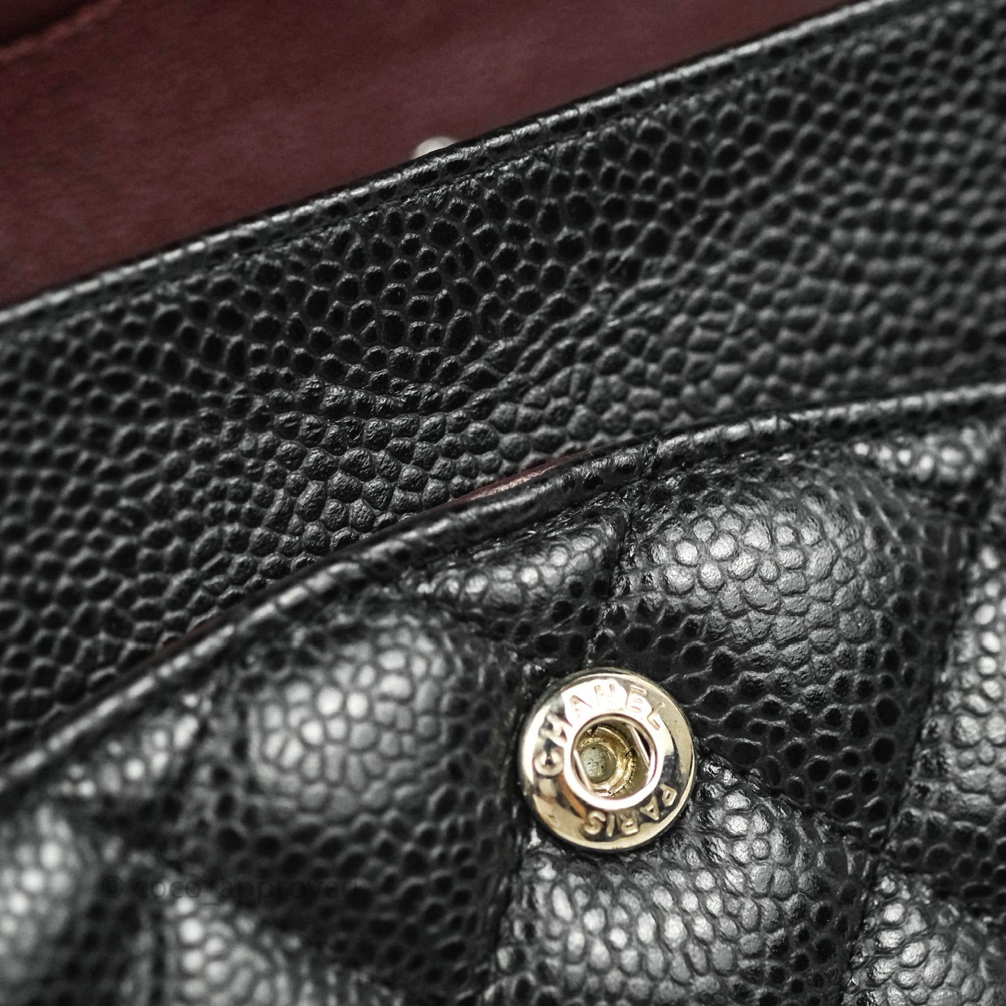 Chanel Classic Double Flap M/L Black Caviar Silver Hardware