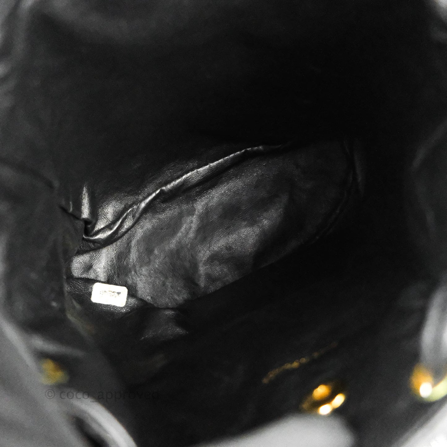 Chanel Vintage CC Duma Backpack Black Lambskin 24K Gold Hardware
