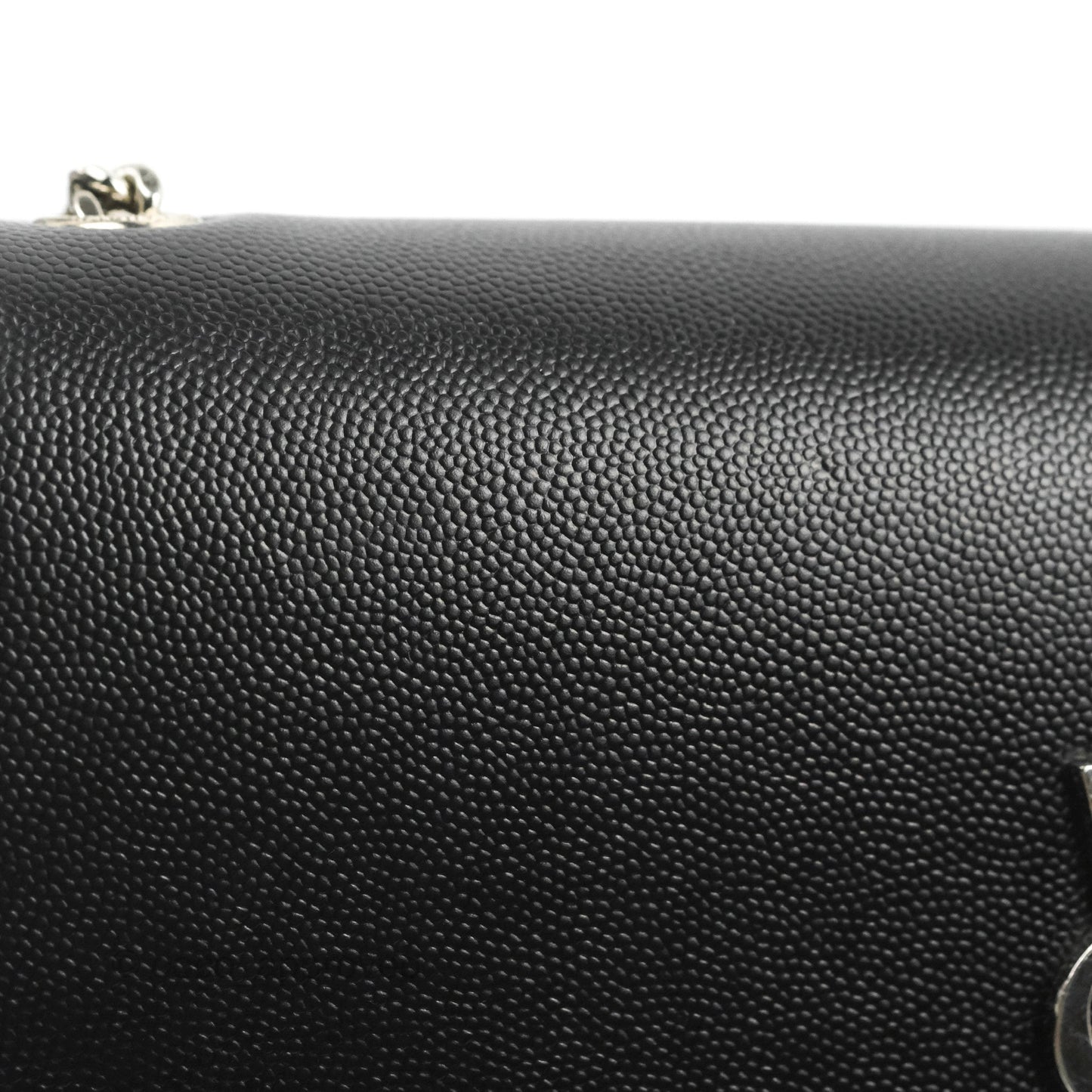 Saint Laurent Medium Classic Monogram Kate Black Grained Calfskin