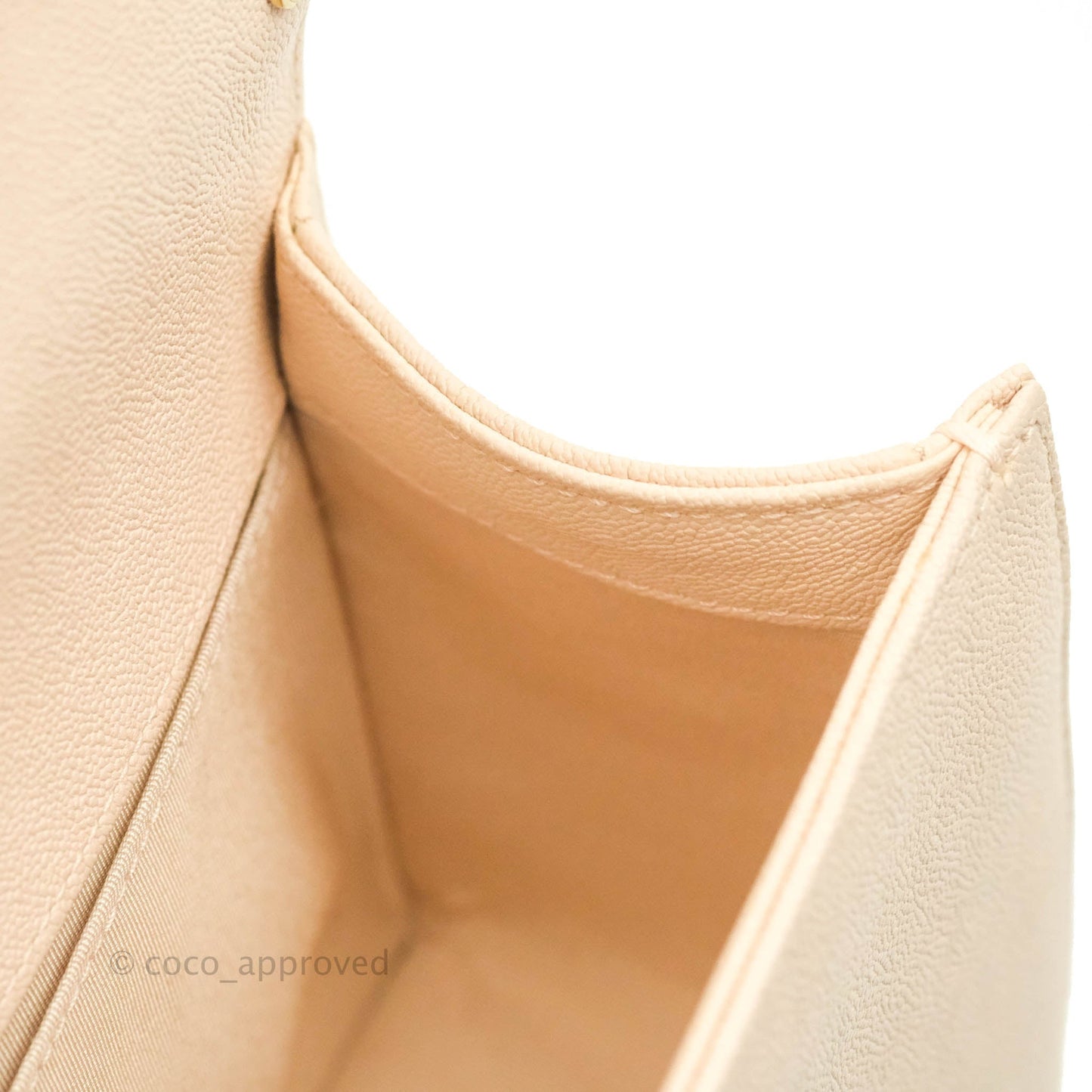 Chanel Quilted Medium Boy Light Pink Beige Caviar Gold Hardware 20A
