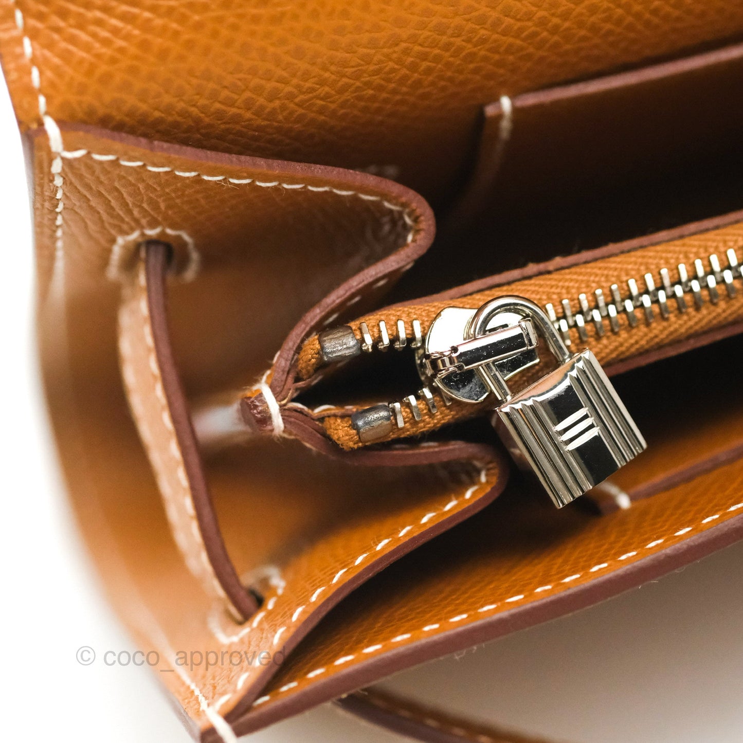 Hermès Kelly To Go Wallet Gold Epsom Palladium Hardware