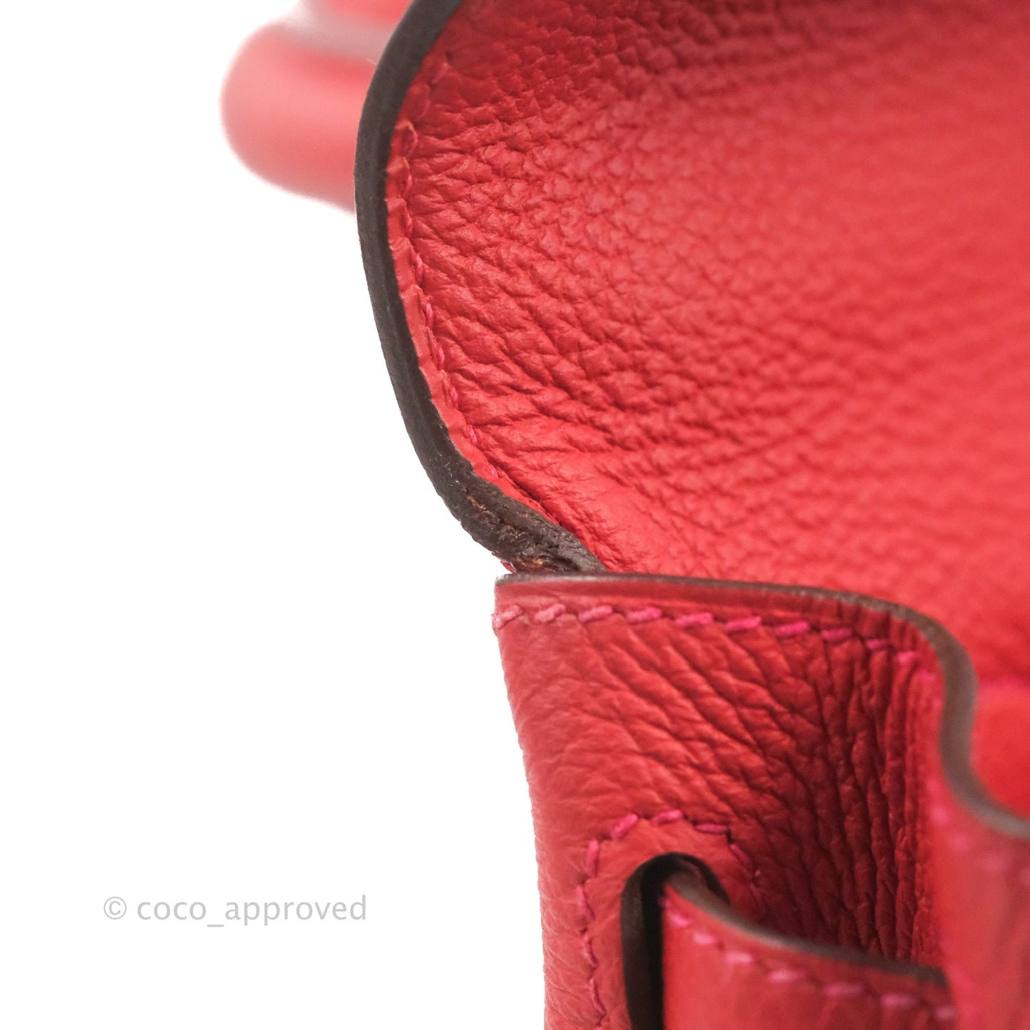 Hermès Retourne Taurillon Kelly 28 Rouge Pivoine Clemence Gold Hardware
