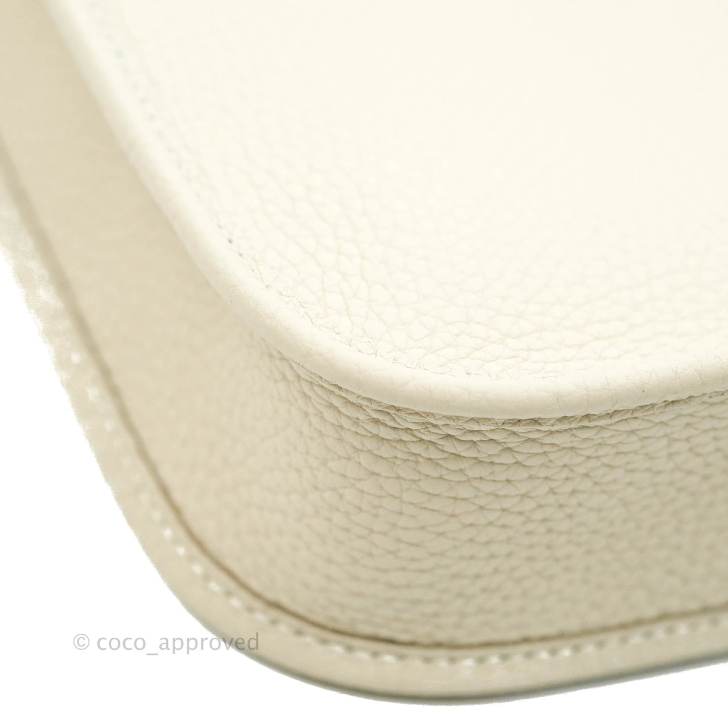 Hermès Mini Evelyne Craie Clemence Gold Hardware