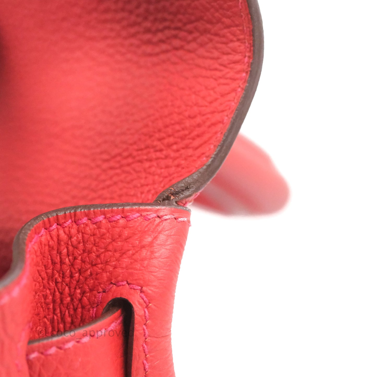 Hermès Retourne Taurillon Kelly 28 Rouge Pivoine Clemence Gold Hardware