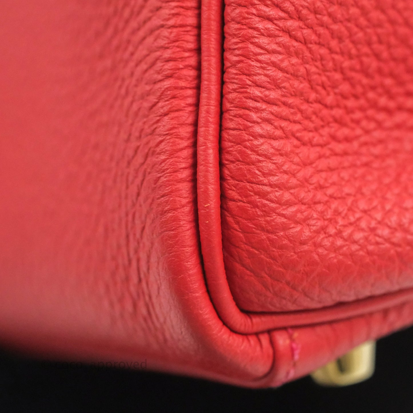 Hermès Retourne Taurillon Kelly 28 Rouge Pivoine Clemence Gold Hardware