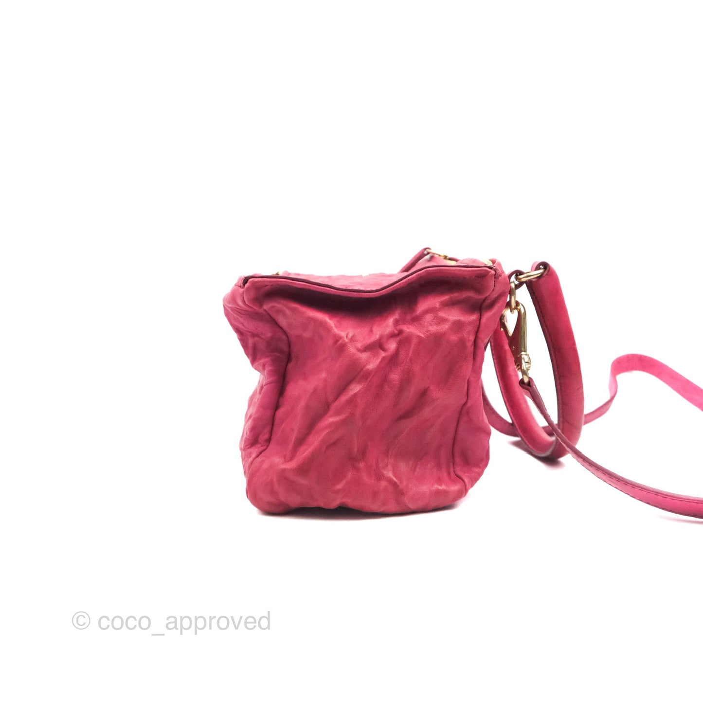 Givenchy Pandora Bag Dark Pink Crinkled Leather