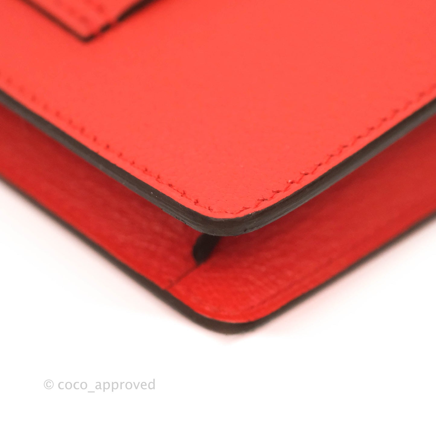 Hermès Roulis Slim Wallet Capucine Palladium Hardware