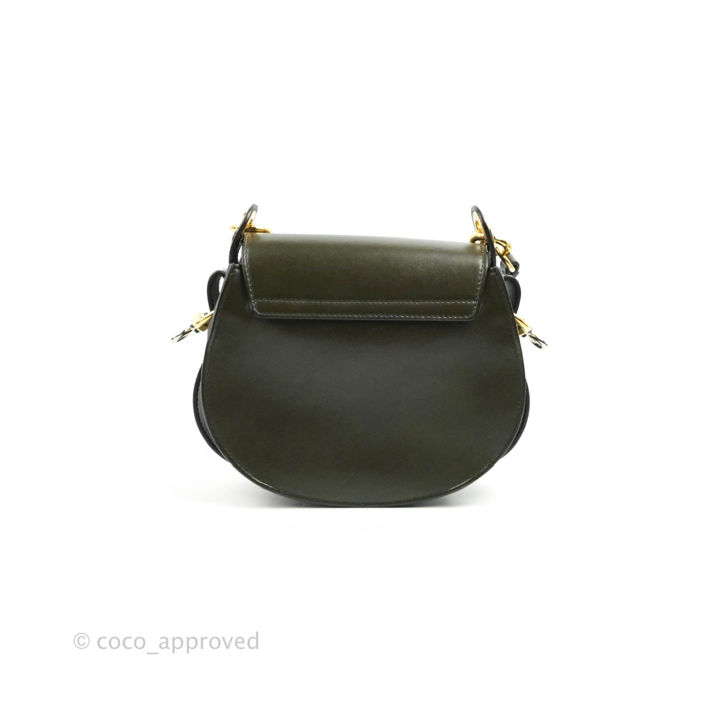 Chloé Small Tess Bag Dark Green Calfskin Suede