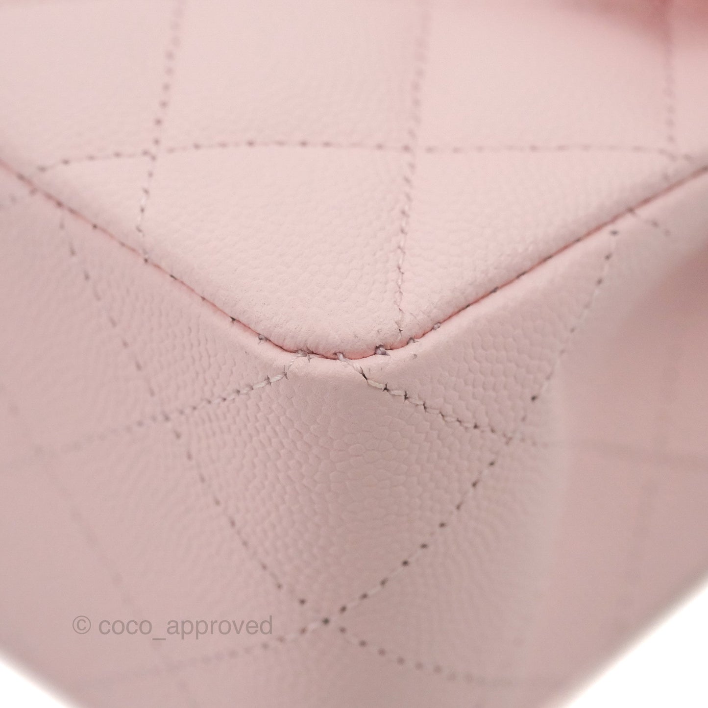 Chanel Small S/M Classic Quilted Flap Pink Caviar Gold Hardware 22S