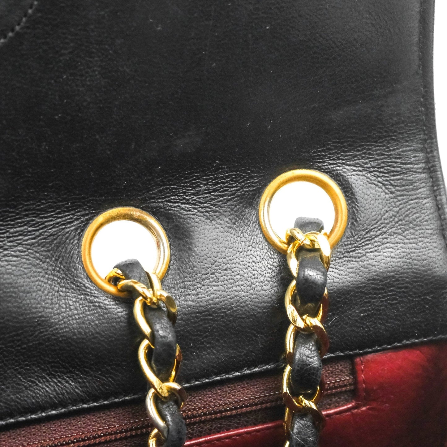 Chanel Vintage CC Clip-lock Flap Bag Black Lambskin 24K Gold Hardware