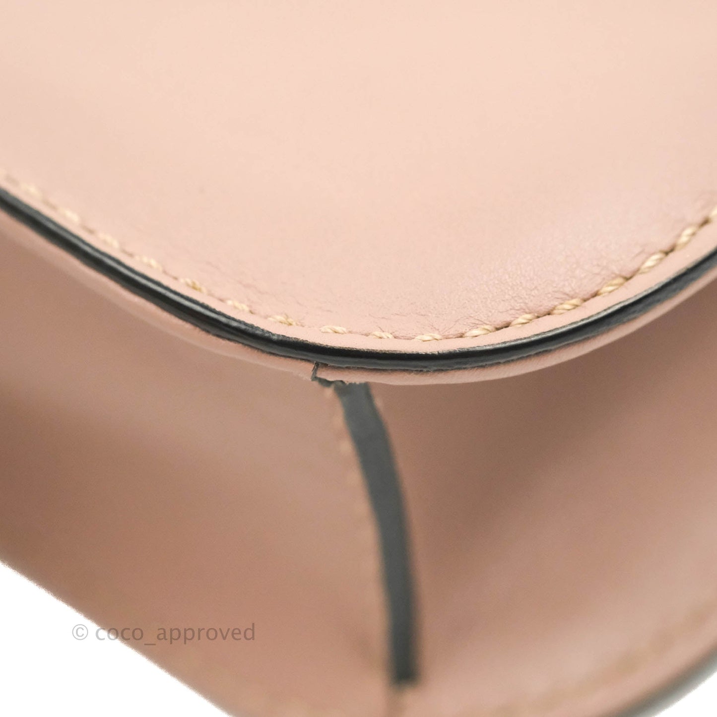 Valentino Small Vitello Glam Lock Rockstud Flap Poudre