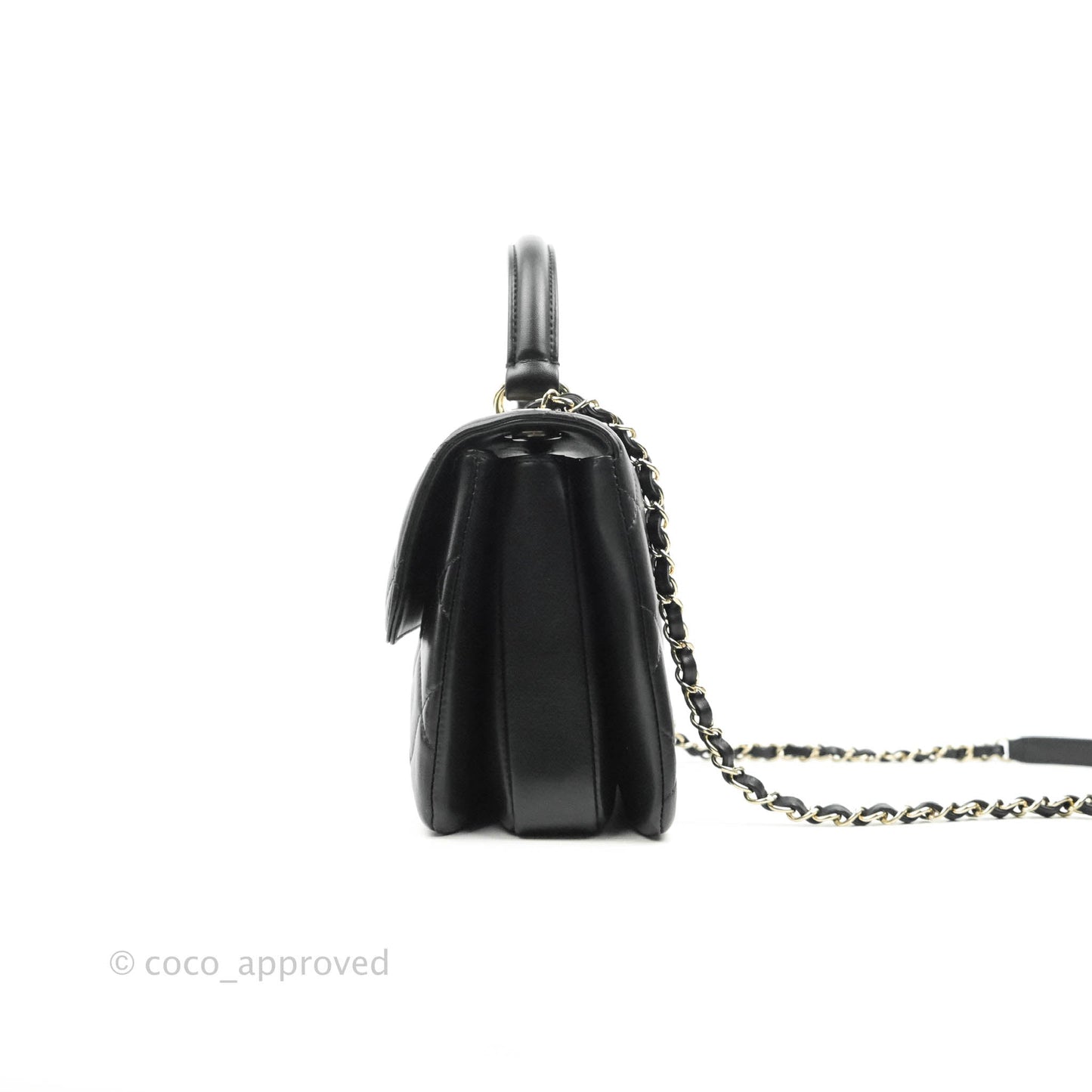 Chanel Trendy CC Small Black Lambskin Gold Hardware