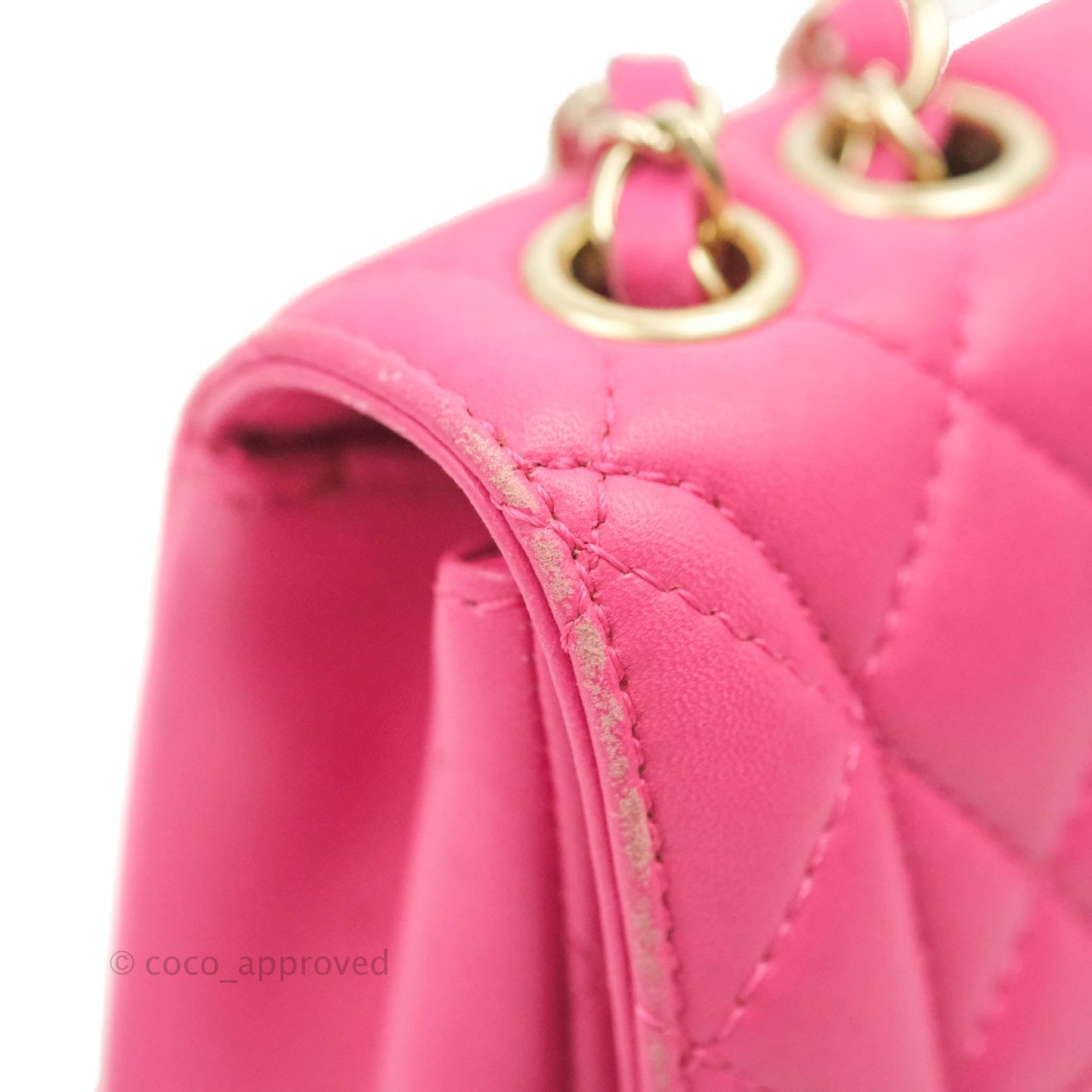 Chanel Quilted Small Flap Pink Lambskin Matte Gold Hardware