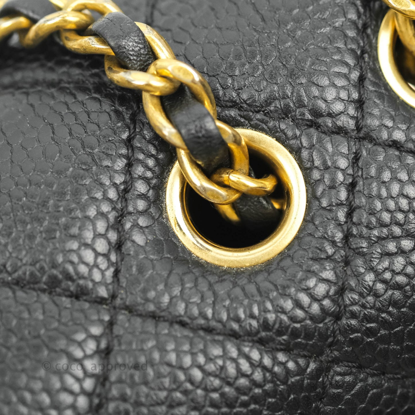 Chanel Quilted Small CC Filigree Flap Black Caviar