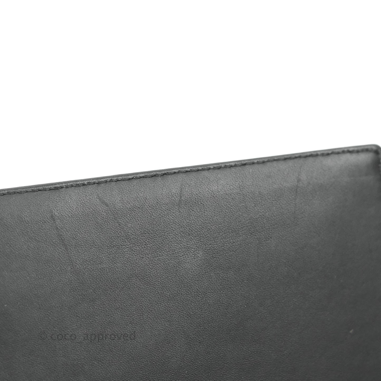 Chanel Boy Clutch Python Patent Black Ruthenium Hardware
