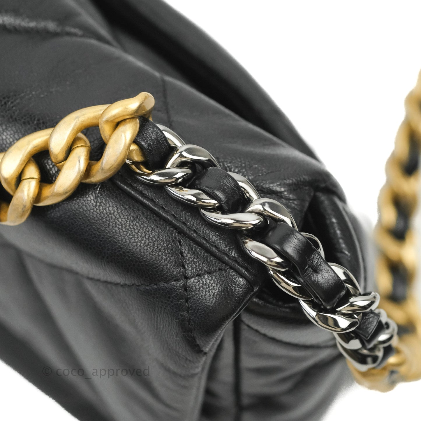 Chanel 19 Small Black Goatskin Mixed Hardware 20S