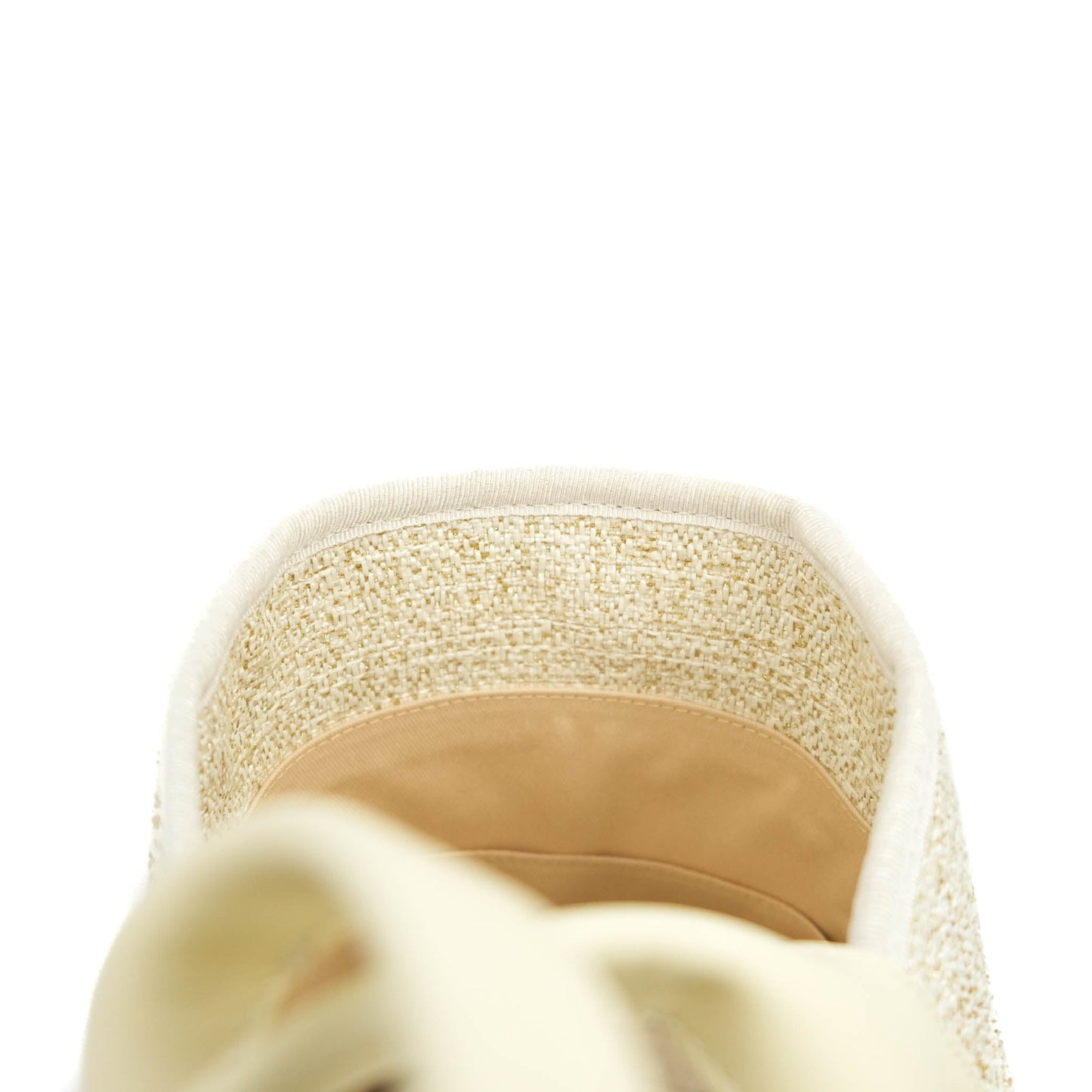 Chanel Large Deauville Iridescent Gold Beige Canvas Gold Hardware