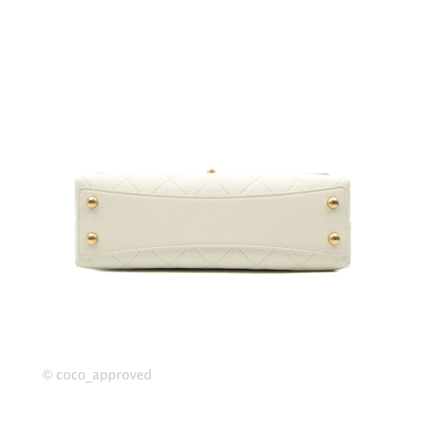 Chanel Chic Affinity Small Grained Calfskin Ivory Gold Hardware