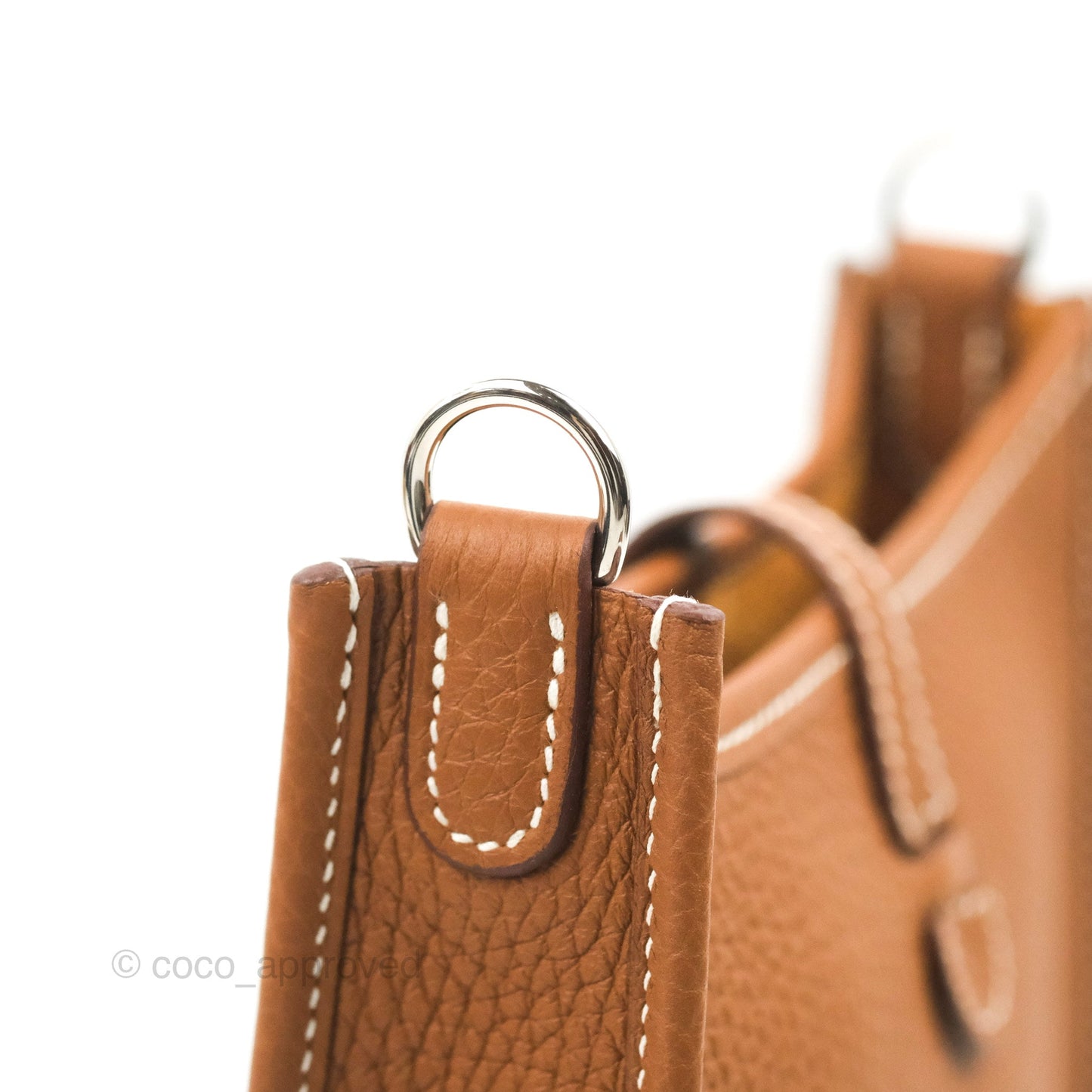 Hermès Mini Evelyne 16 Gold Clemence Palladium Hardware
